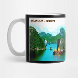 Halong Bay Vietnam Travel and Tourism Advertising Print Mug